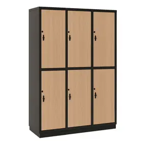 Garderobni ormari za škole -drveni viši GO-TEH
DV 6 
broj vrata po visini 6,
 vxšxd 180x90x50cm