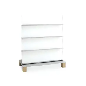 NM9335 Siva obostrana polica za knjige