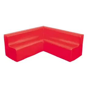NS1529 0 CZ Pjenasta velika kutna sofa crvena