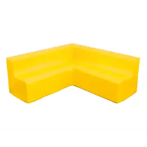 NS1529 0 JZL Pjenasta velika kutna sofa žuta