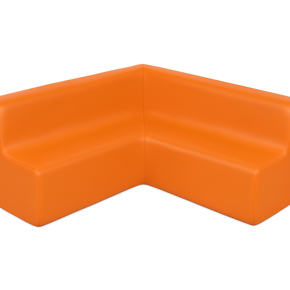 NS1529 0 PO Pjenasta velika kutna sofa narančasta