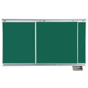 Školska ploča s kliznim mehanizmom 240x120+120x120 zeleno - zelena