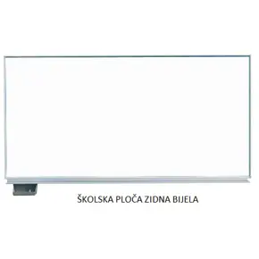 Školska ploča za zid 180x100, bijela