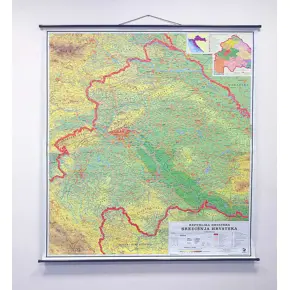 Središnja Hrvatska, fizička 1:130 000